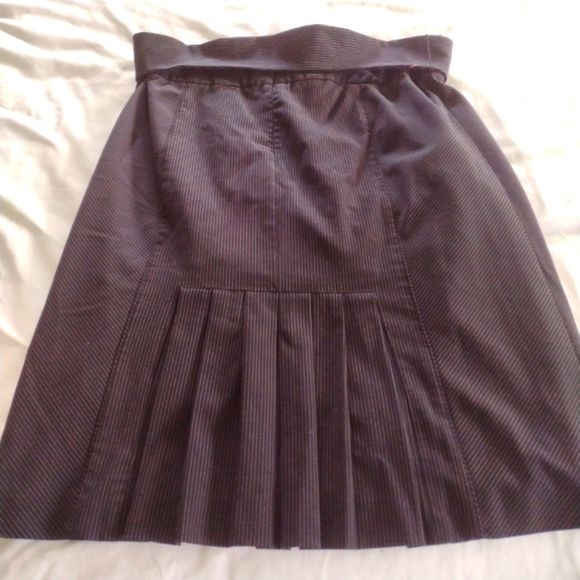 Apt. 9 black and white micro striped professional pencil skirt with belt size 12 - Picture 5 of 7